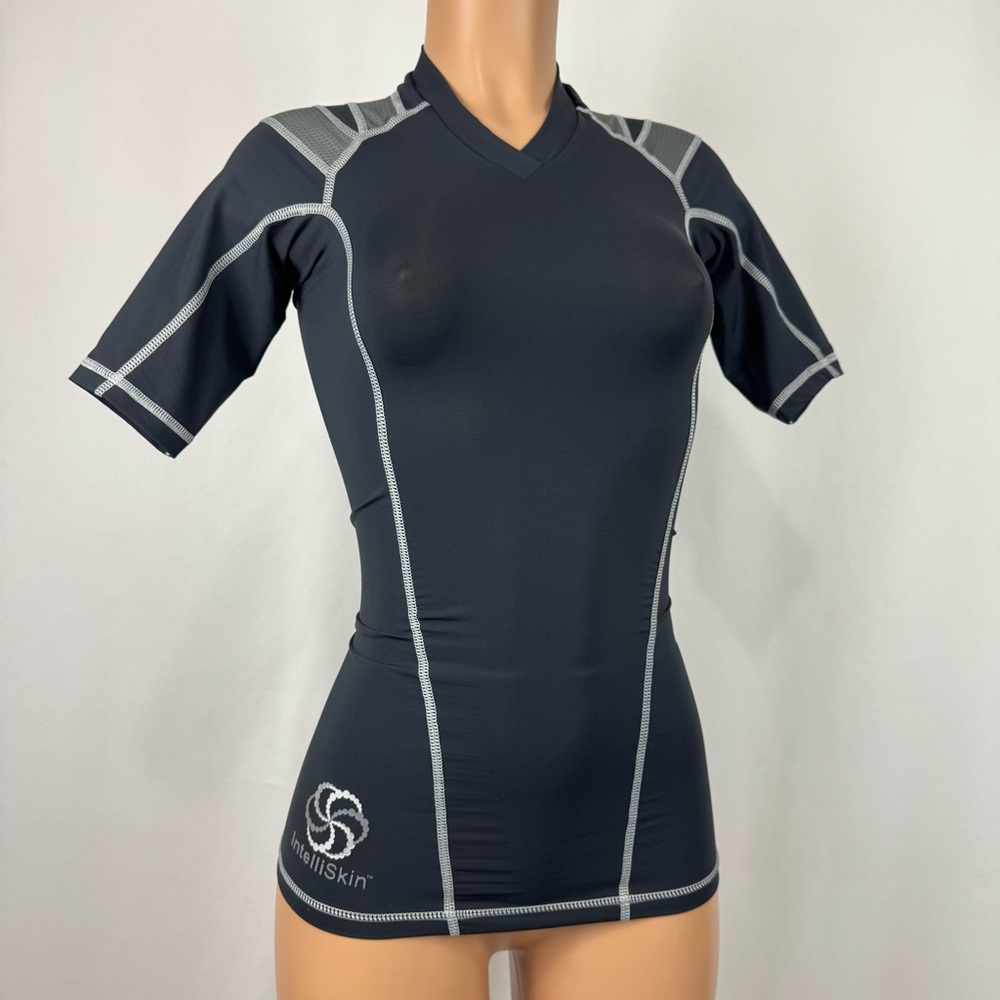 Intelliskin Women’s Black Short Sleeve Compression Jersey